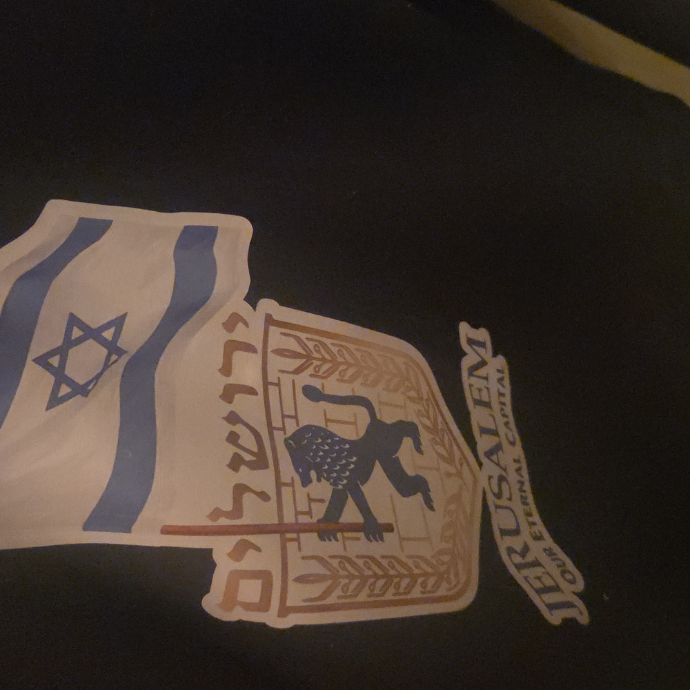 Black Jerusalem Flag Sweatshirt - Picture 2 of 4